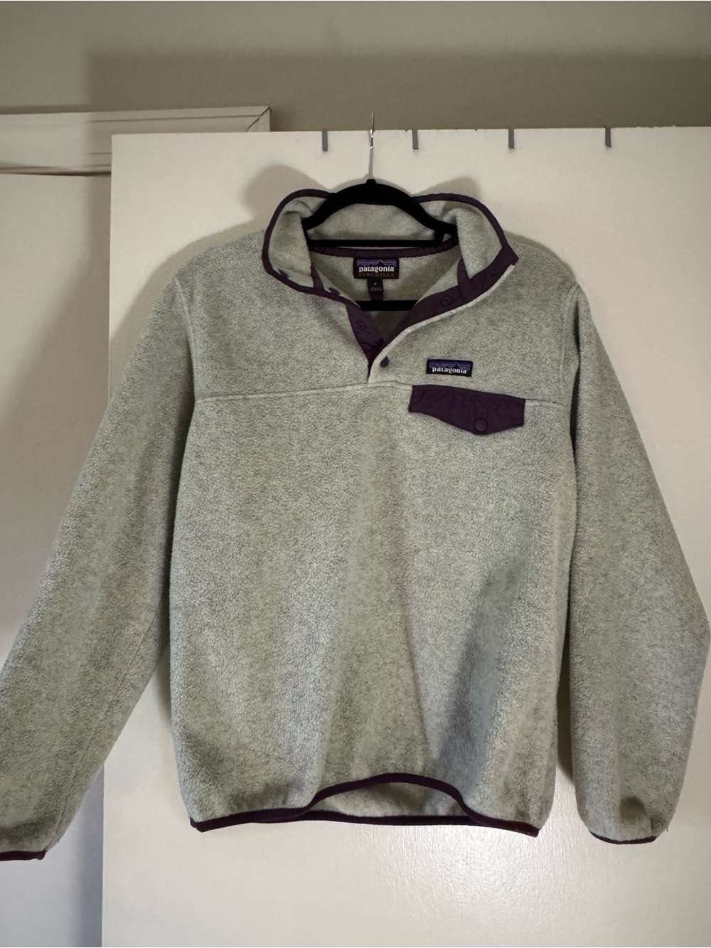 Patagonia Synchilla Snap Pullover - Women’s Small - Gray / Purple